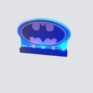 Batman Cake 🍰 topper with lights